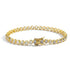 Gold Bling Heart Tennis Bracelet for Women with Micro-Paved Heart Zirconia - Romantic Couple&