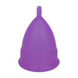 2PCS Reusable Medical Grade Silicone Menstrual Cup(S Size) & 2PCS Matching Sterilizer Box - Microwave Safe Disinfector Case, Heat Resistant 130°C (Purple Set)
