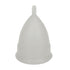 2PCS Reusable Medical Grade Silicone Menstrual Cup(L Size) & 2PCS Matching Sterilizer Box - Microwave Safe Disinfector Case, Heat Resistant 130°C (White Set)