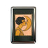 Retro Metal Card Cash & Cigarette Case with Fixed Clip - Moon Kiss Artistic Slim Wallet (10.3X6X2cm)