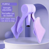 2-in-1 Purple Kegel Trainer for Glute Lifting & Leg Toning - Adjustable Resistance & 360° Rotating Baffles for Postpartum Recovery & Pelvic Health