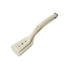 2-in-1 White Silicone Spatula Tongs with Locking Clip & Oil Drainage - Non-Stick Heat Resistant Food Flipper & Kitchen Clamp