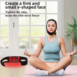 Breathable V-Line Chin Strap with 15 high-intensity Red-Light LEDs for Facial Firming & Skin Rejuvenation