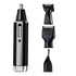 4-in-1 Portable Electric Grooming Kit for Men with Nose / Beard / Body Hair & Hair Clipper Heads - Quiet & USB Rechargeable, Waterproof Stainless Steel Blades