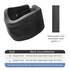 Black Adjustable Cooling Jelly Core Neck Brace with Washable Cover - 3D Hollow Cervical Collar for Posture & Forward Head Correction (L Size)