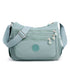 Light Blue Versatile Nylon Multi-Pocket Crossbody Bag - Lightweight Casual Travel Purse, Waterproof Horizontal Square Design
