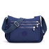 Dark Blue Versatile Nylon Multi-Pocket Crossbody Bag - Lightweight Casual Travel Purse, Waterproof Horizontal Square Design