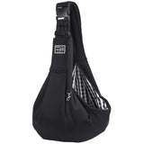 Black Lightweight Breathable Pet Crossbody Bag with Adjustable Padded  Strap & Reversible Double-Sided Design