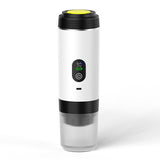 White 3-in-1 Portable Espresso Maker with Self-Heating and One-Touch Cold Hot Brew - Smart Digital Display & 20Bar High Pressure for Rich Crema
