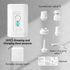 White Wireless Rechargeable Vacuum Pump with 5 Versatile Nozzles - 2-in-1 Compact High-Suction Inflator & Deflator for Travel & Home