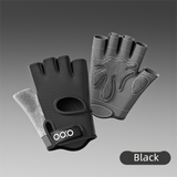 Black Heavy-Duty Unisex Gym Training Gloves with Integrated Wrist Support - Breathable Anti-Callus and Anti-Slip Weightlifting & Pull-Up Guards (Size M)