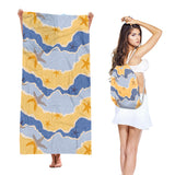 2-in-1 Integrated Quick-Dry Beach Towel Backpack(Style 4) - Foldable Microfiber Sand-Free Towel (Unfolded 75*150cm / Folded40*45cm)