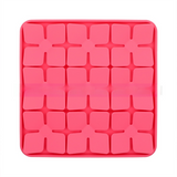 Pink Food-Grade Silicone Pet Lick Mat for Perfect Distraction - 3D Textured Slow Feeder & Dental-Cleanner with Powerful Suction