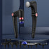 Black-Rosegold Foldable Percussion Massage Gun with Hot Cold Compress & 10 Heads - 9 Speed Levels and High Frequency Vibration Full Body Muscle Relaxer