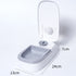Grey Silent Automatic Pet Single Meal Dispenser with Rotary Buckle - Longest 48H Scheduled and Long Battery Life, Detachable for Easy Cleaning