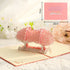 3D Handcrafted Cherry Blossom Pop-Up Greeting Card - Handwritten Paper Sculpture Card for Valentine&