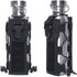 Black Adjustable Tactical Water Bottle Pouch - Multi-Functional MOLLE Compatible Accessory Bag for Hiking & Outdoor Survival