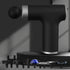 Black Sliver Mini Hot Cold Massage Gun with10 Heads - 6 Intensity Dual Thermal Therapy Deep Muscle Reliever for Gym Fitness Recovery