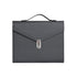 Black Anti-Theft Document Organizer with Secure Password Lock - Waterproof PU Leather Confidential File Bag