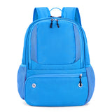 24L High-Capacity Light Blue Basketball Backpack with Shoe Compartment & Dedicated Ball Zone - Waterproof & Durable Oxford Training Bag