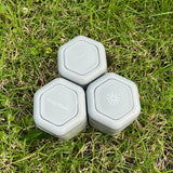 3-Piece Grey Magnetic Travel Capsules - Leak-Proof & TSA-Friendly Cosmetic and Skin Care Containers