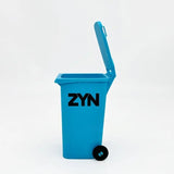 Light Blue Mini Zyn Bin Desk Simulation Trash Can - Novelty Desktop Decor & Storage Box