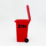 Red Mini Zyn Bin Desk Simulation Trash Can - Novelty Desktop Decor & Storage Box