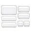 7PCS Transparent Stackable Organizer Set - 4-Size Versatile Desktop & Drawer Divider