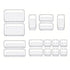 16PCS Transparent Stackable Organizer Set - 4-Size Versatile Desktop & Drawer Divider