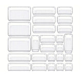 25PCS Transparent Stackable Organizer Set - 4-Size Versatile Desktop & Drawer Divider