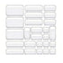 25PCS Transparent Stackable Organizer Set - 4-Size Versatile Desktop & Drawer Divider