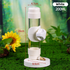 White Automatic Bird Water Dispenser with Extended Brass Needle Valve and Graduated Marking - 200ML Transparent Threaded Cap Feeder