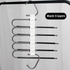 5-Layers Black Stainless Steel Pants Rack with Horizontal / Vertical Modes and Expandable Pull-Out Rods - High-Load Folding Magic Hanger