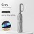 Grey Heavy Duty Fully Automatic Carabiner Umbrella with Integrated Hook Handle (Diameter 106CM) - Ultra Windproof and UV Protective Sun & Rain Umbrella