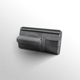 Grey Faux Suede Car Sun Visor Organizer with Spring Strap - Multi-Functional Eyewear Case & Card Holder