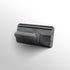 Grey Faux Suede Car Sun Visor Organizer with Spring Strap - Multi-Functional Eyewear Case & Card Holder
