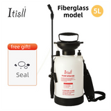 5L Professional Shoulder-Strap Pressure Sprayer with Fiberglass Wand  - Multi-Purpose Manual Pump Mister for Garden & Car Wash