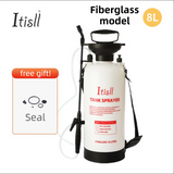 8L Professional Shoulder-Strap Pressure Sprayer with Fiberglass Wand  - Multi-Purpose Manual Pump Mister for Garden & Car Wash