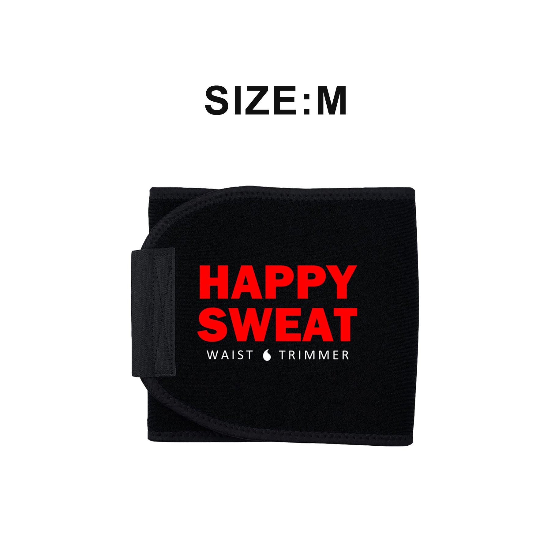 Red Premium Seamless Waist Trimmer and Body Shaper (M Size) - Postpartum Recovery & Fitness Sweat Belt for Lumbar Support