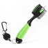 Green Premium Golf Club Cleaning Brush Extra Large Head Dual Bristles Retractable Zip Line & Groove Cleaner Spike Anti-Slip Ergonomic Grip 29cm