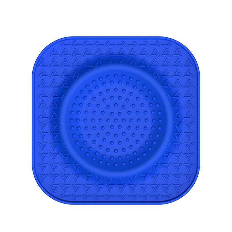 S Blue 2-Pack Premium Silicone Pet Lick Mat - Slow Feeder for Dogs and Cats with Powerful Suction Base - Anxiety Relief and Boredom Buster for Grooming and Bathing
