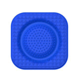 L Blue 2-Pack Premium Silicone Pet Lick Mat - Slow Feeder for Dogs and Cats with Powerful Suction Base - Anxiety Relief and Boredom Buster for Grooming and Bathing