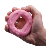 Pink 20/30LB 2-Pack Silicone Hand Grip Strengthener Rings - Dual-Resistance Finger Exerciser and Forearm Trainer for Muscle Recovery and Carpal Tunnel Prevention