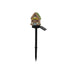 Green House Solar Powered Mushroom House Garden Stake Lights - Outdoor Waterproof Resin Landscape Decorative Lamps with Warm LED Glow for Patio, Lawn, and Yard