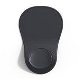 Black Ergonomic Mouse Pad with Wrist Rest Support Soft Silicone Concave Groove Design 32.5cm Non-Slip Mat for Home Office & Gaming