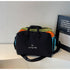 Black Color-Block Travel Bag - Large Capacity Women&