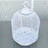 XXL White Star【Height 40, Circumference 220】 Large Bird Cage Seed Catcher Net Cover - Adjustable Mesh Guard Splash-Proof Dust Cover for Indoor Outdoor Cages