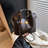 Coffee-brown Vintage Soft PU Leather Crossbody Handbag | Large Capacity Shoulder Tote | Unique Minimalist Design