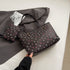 Coffee Large Capacity Daily Commuter Tote Bag Set | Versatile Shoulder Handbag with Matching Pouch | 38cm Length Casual Carryall