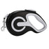 Black 3 Meter Retractable Dog Leash | Ergonomic Anti-Slip Grip | Heavy Duty Nylon Rope for Small to Medium Dogs